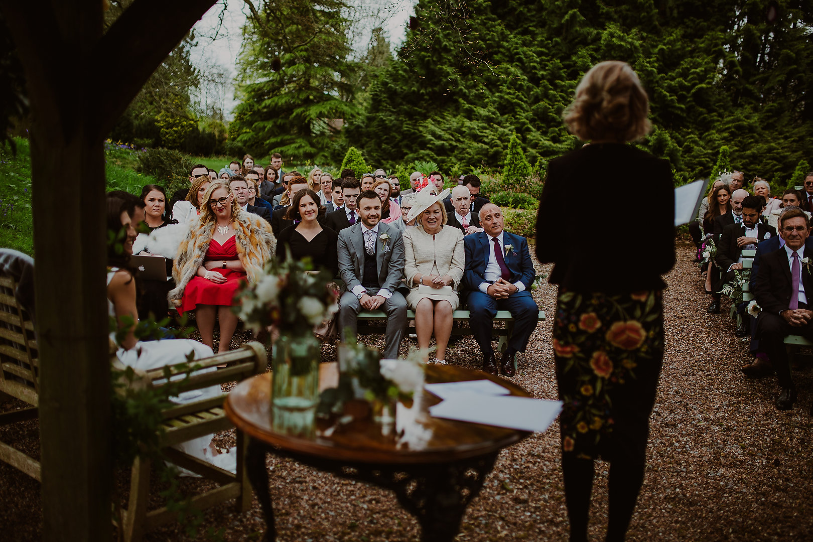 Samantha Kelsie UK Celebrant Wedding Ceremony outdoor wedding blessing Huntsham Court Bears Collective